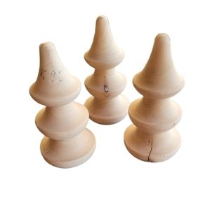 Nordstrom Lot of 3 Wood Tree in Natural Wood Decor